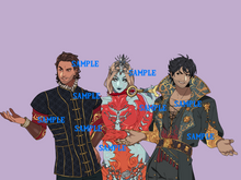 Load image into Gallery viewer, Baldur's Gate 3 Epoxy Charms ( Set 3 ) ( PRE-ORDER )