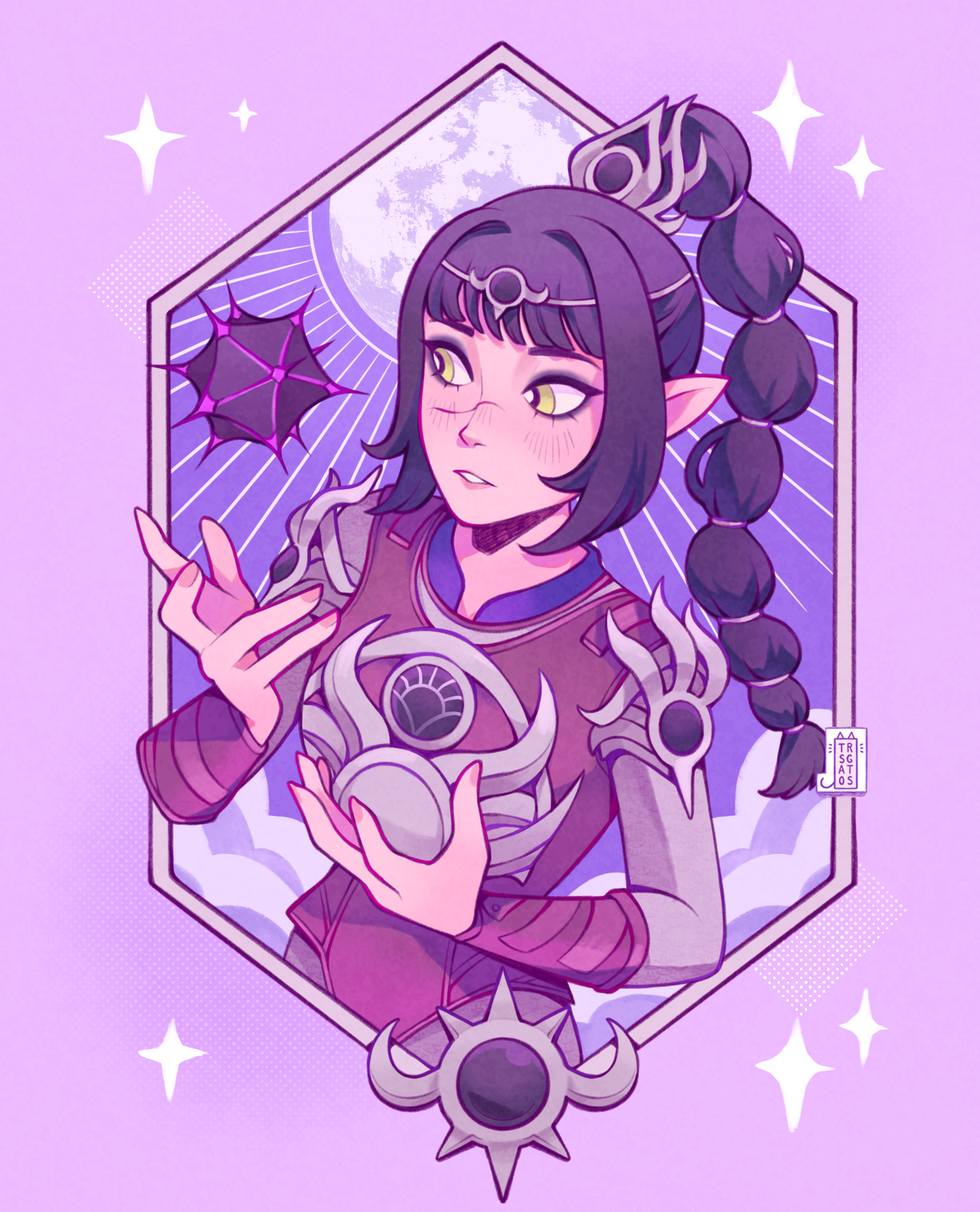 Shadowheart Hex Enamel Pin ( PREORDER )