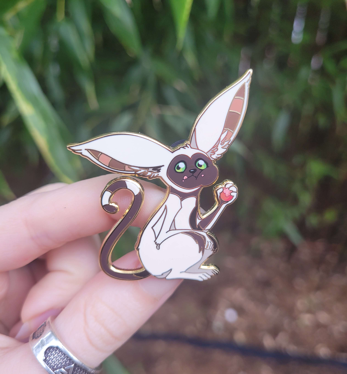 Momo Enamel Pin