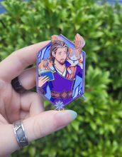 Load image into Gallery viewer, Baldurs Gate Enamel Pins- Gale, Wyll, Minthara &amp; Raphael!
