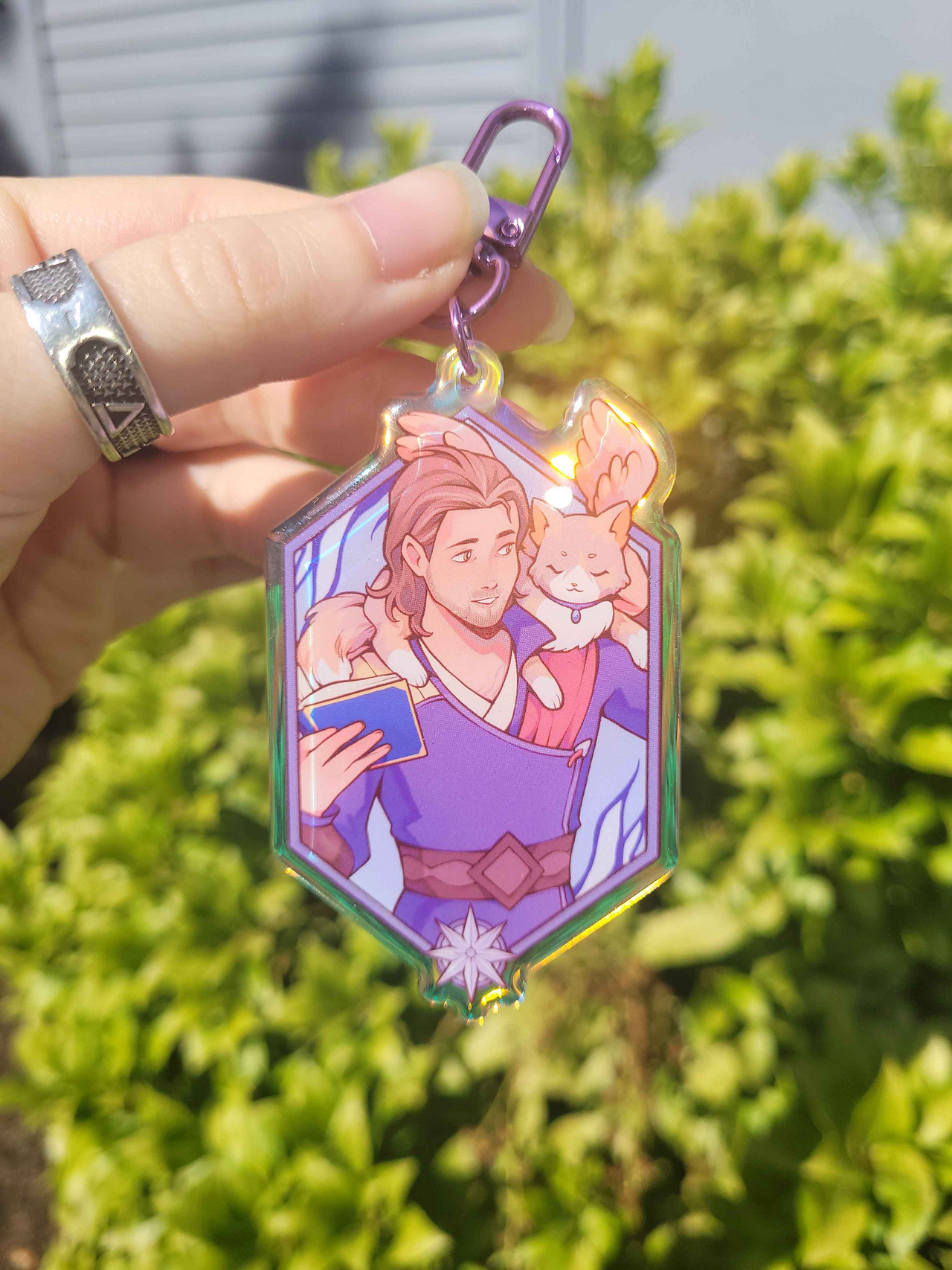 Gale Hex Epoxy Charm