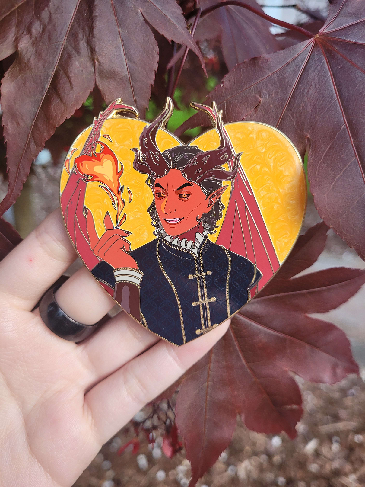 Raphael Heart Enamel Pin