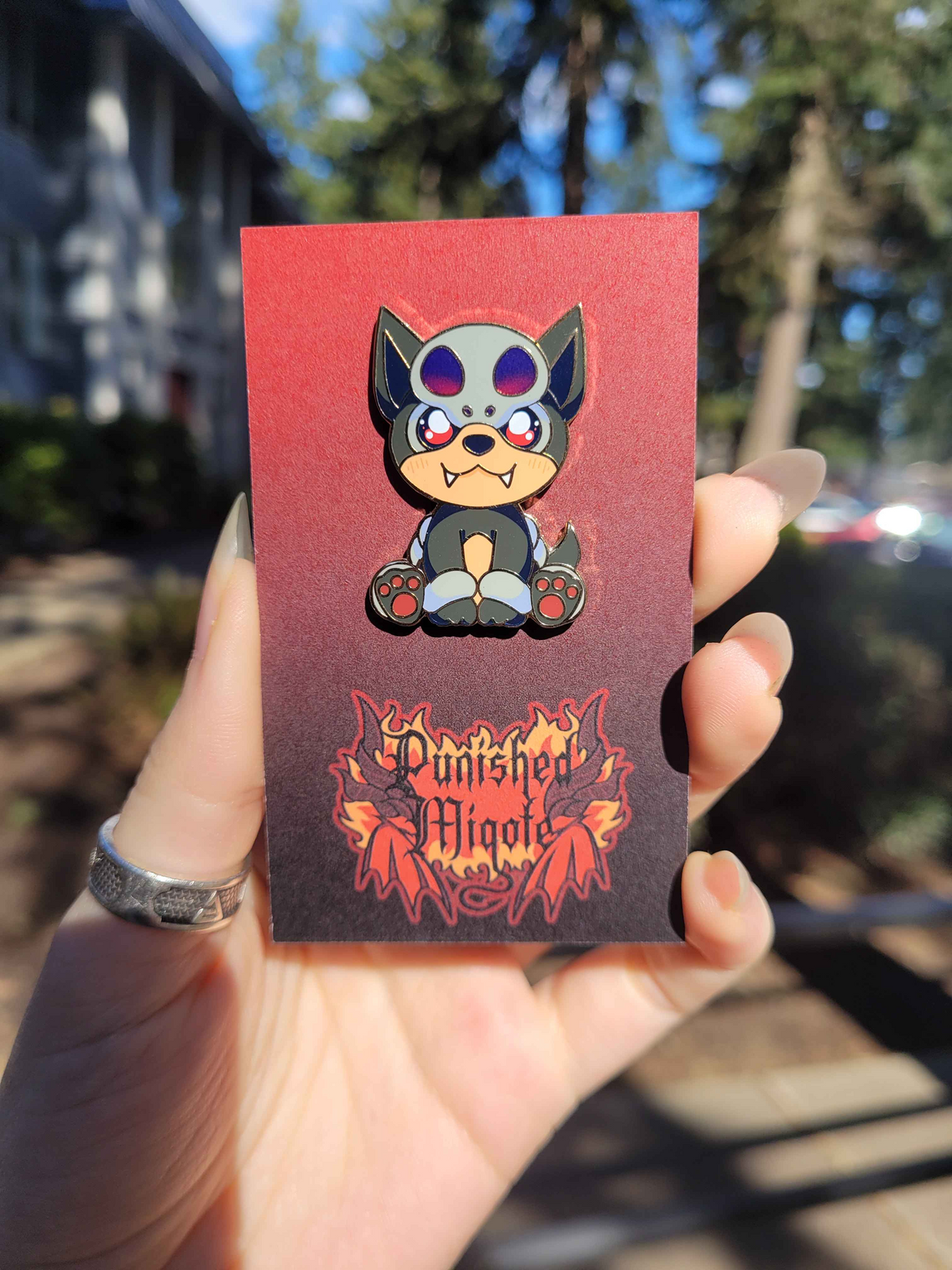 Houndour Enamel Pin