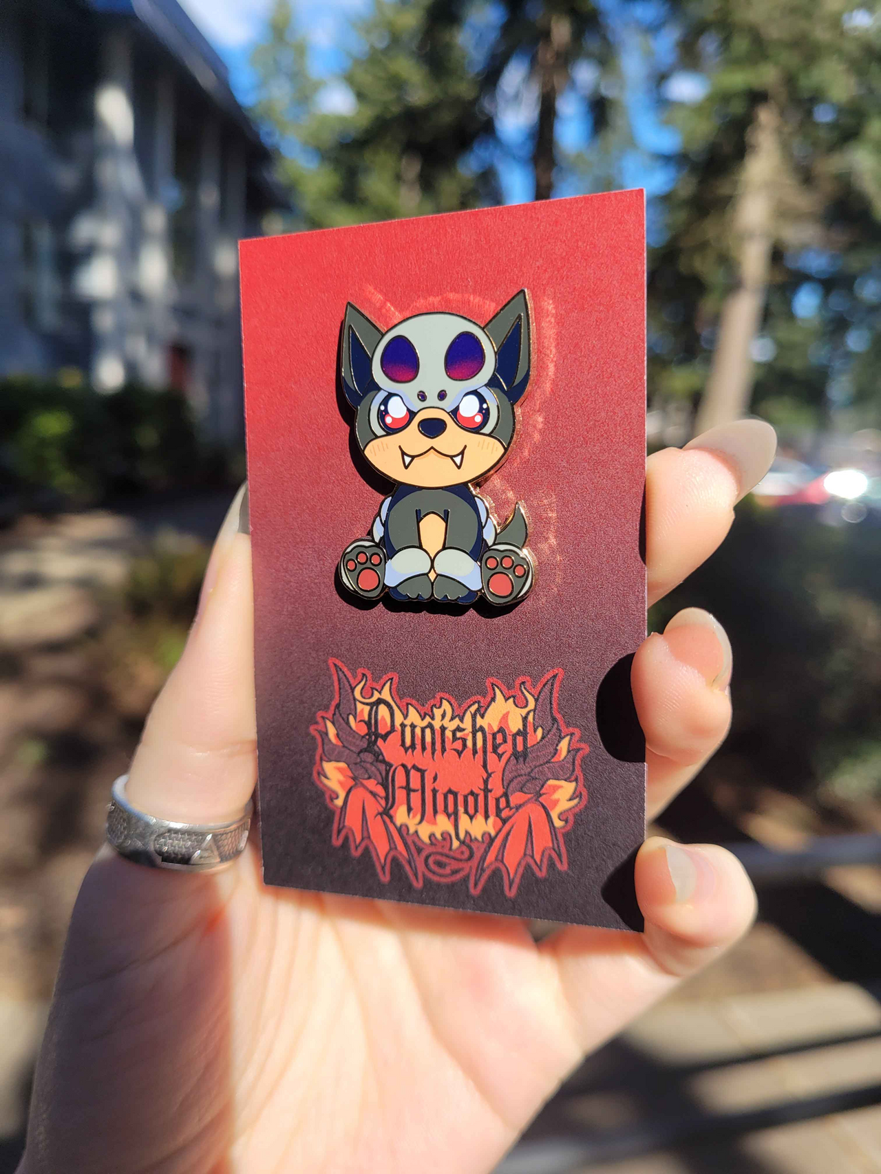 Houndour Enamel Pin