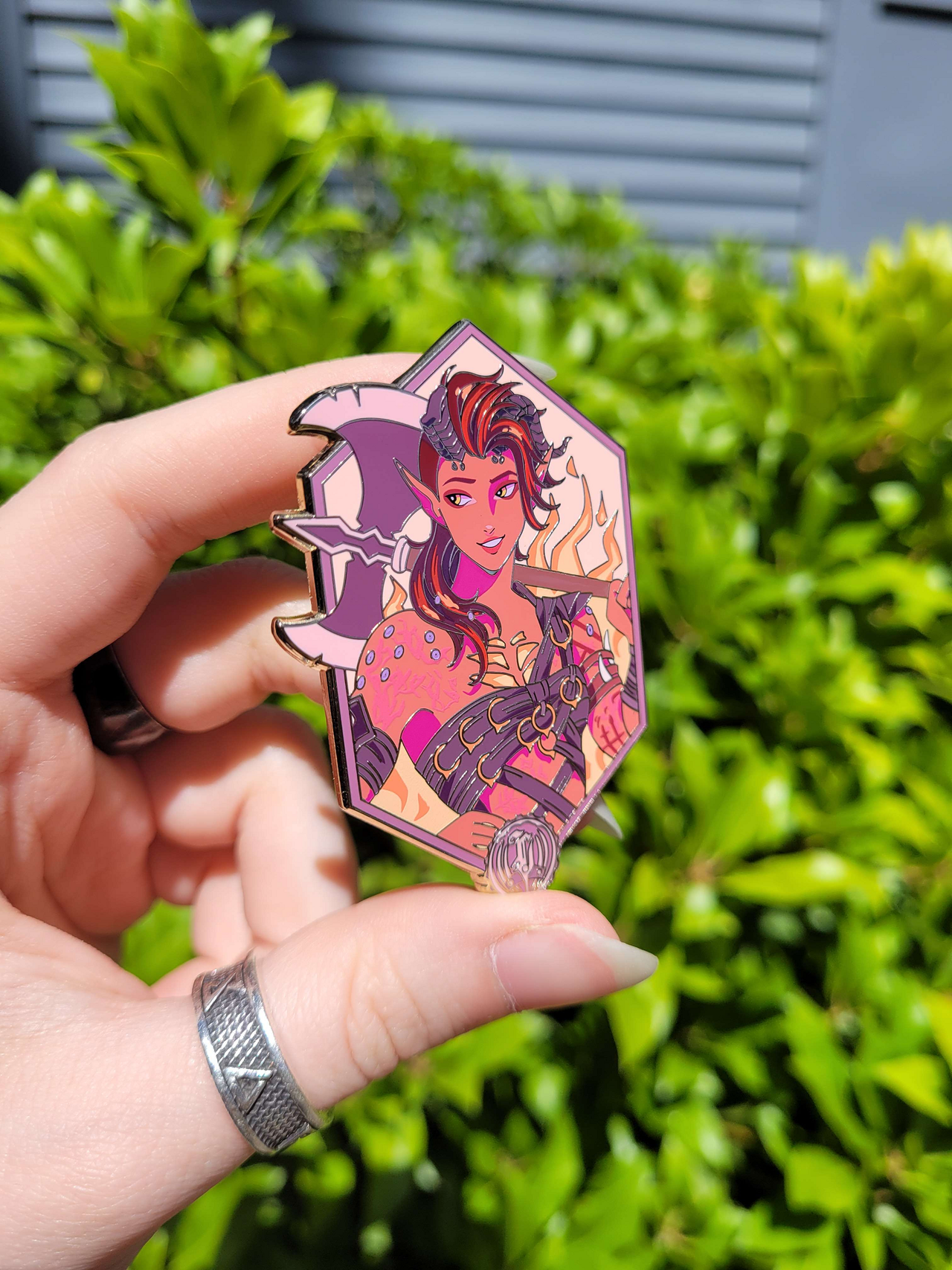 Karlach Hex Enamel Pin