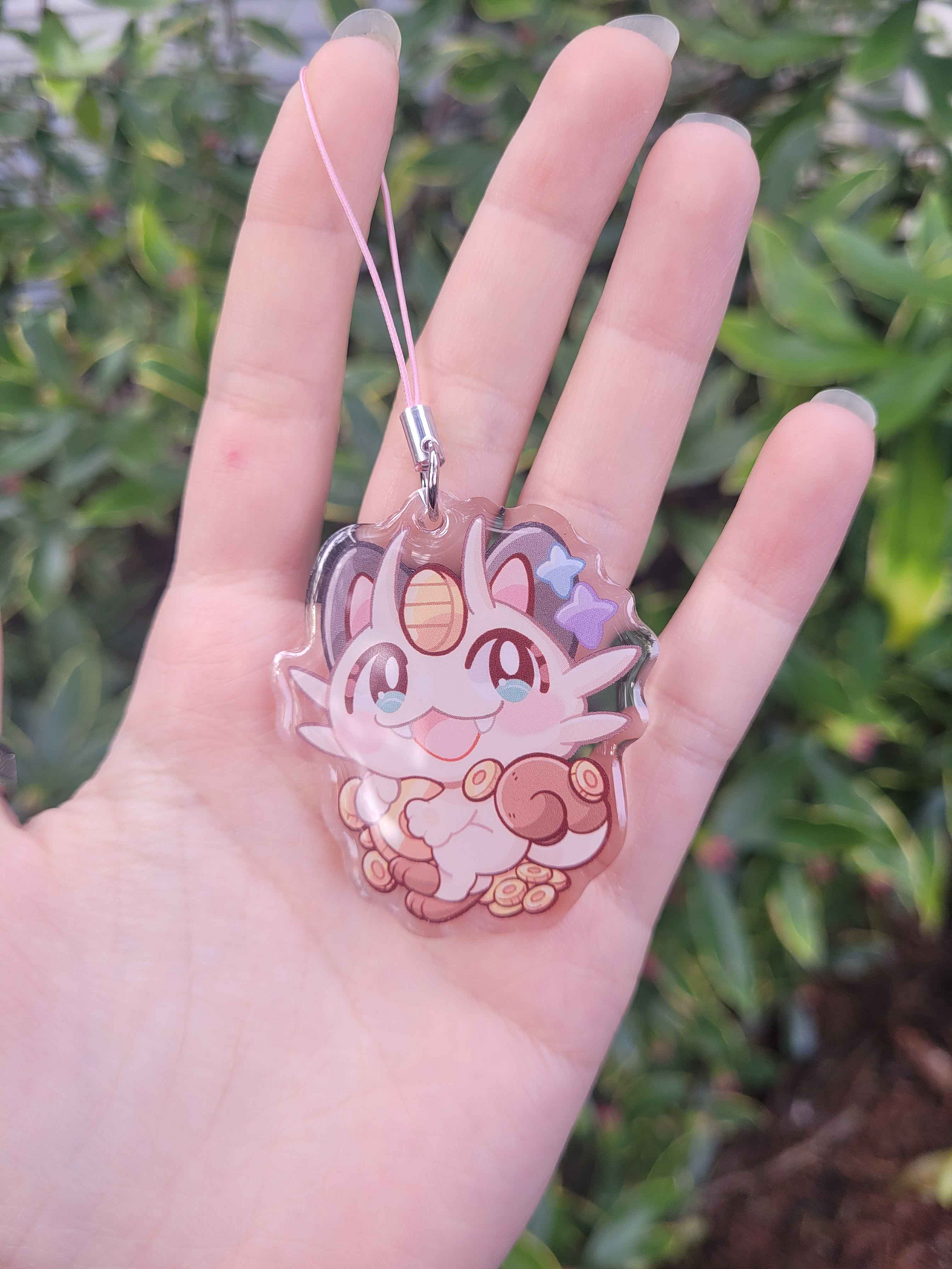 Meowth Epoxy Charm