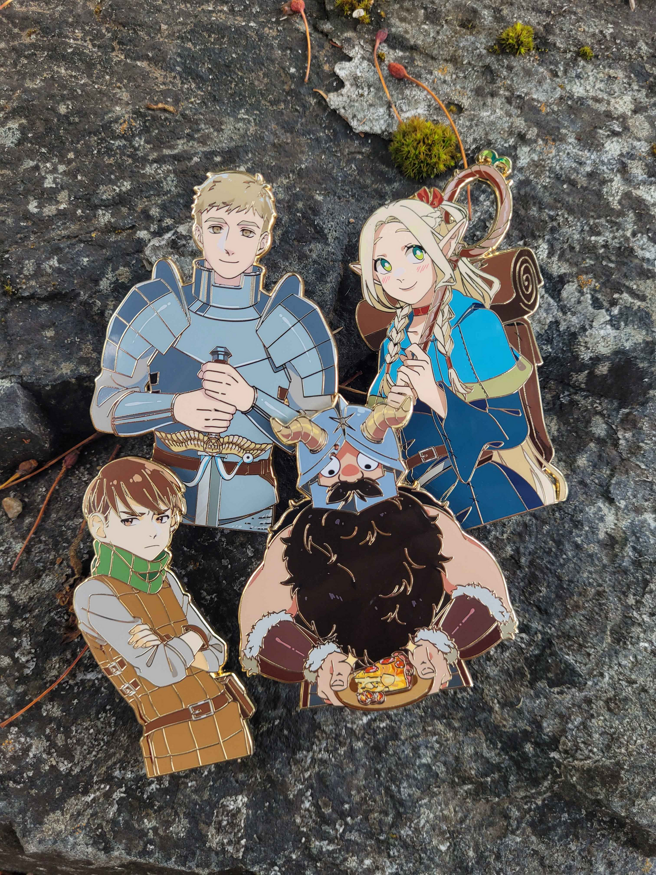 Dungeon Meshi Enamel Pins ( discontinued )