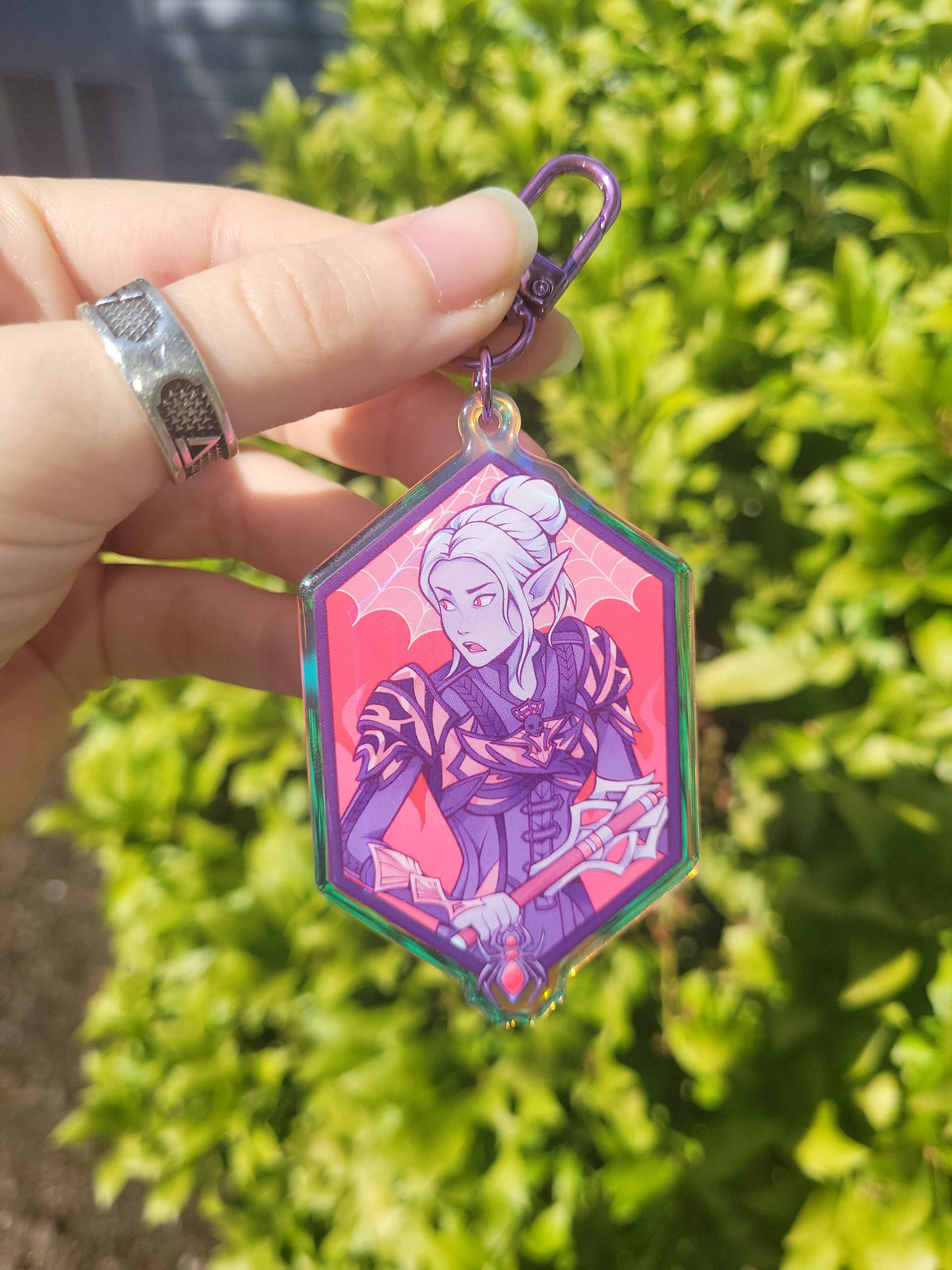 Minthara Hex Epoxy Charm