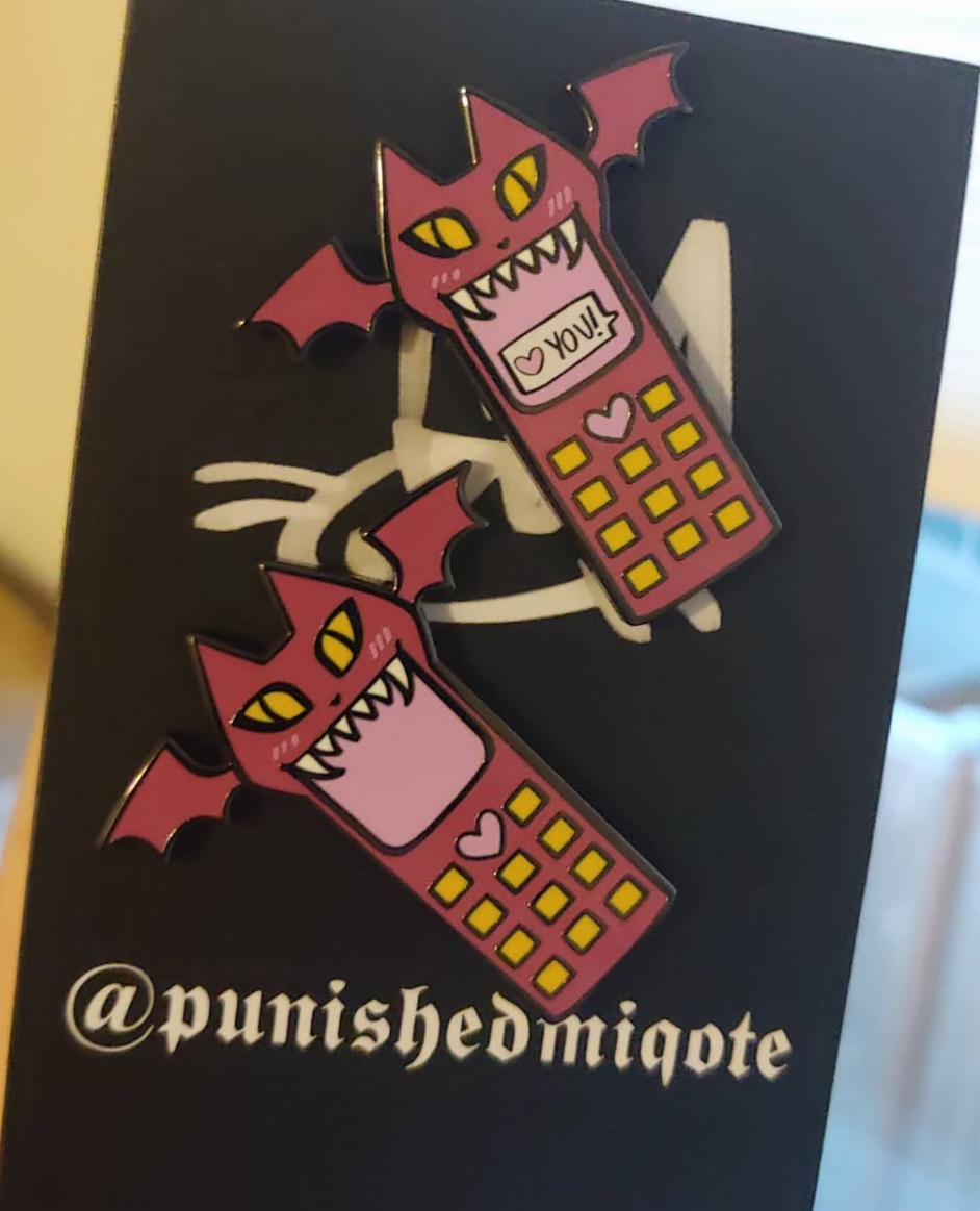 Shalnark's Nen Phone Enamel Pin