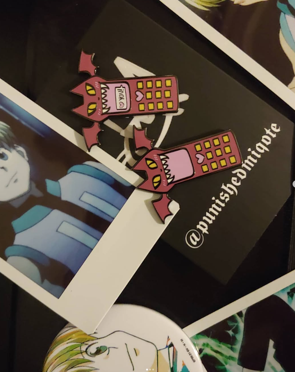 Shalnark's Nen Phone Enamel Pin