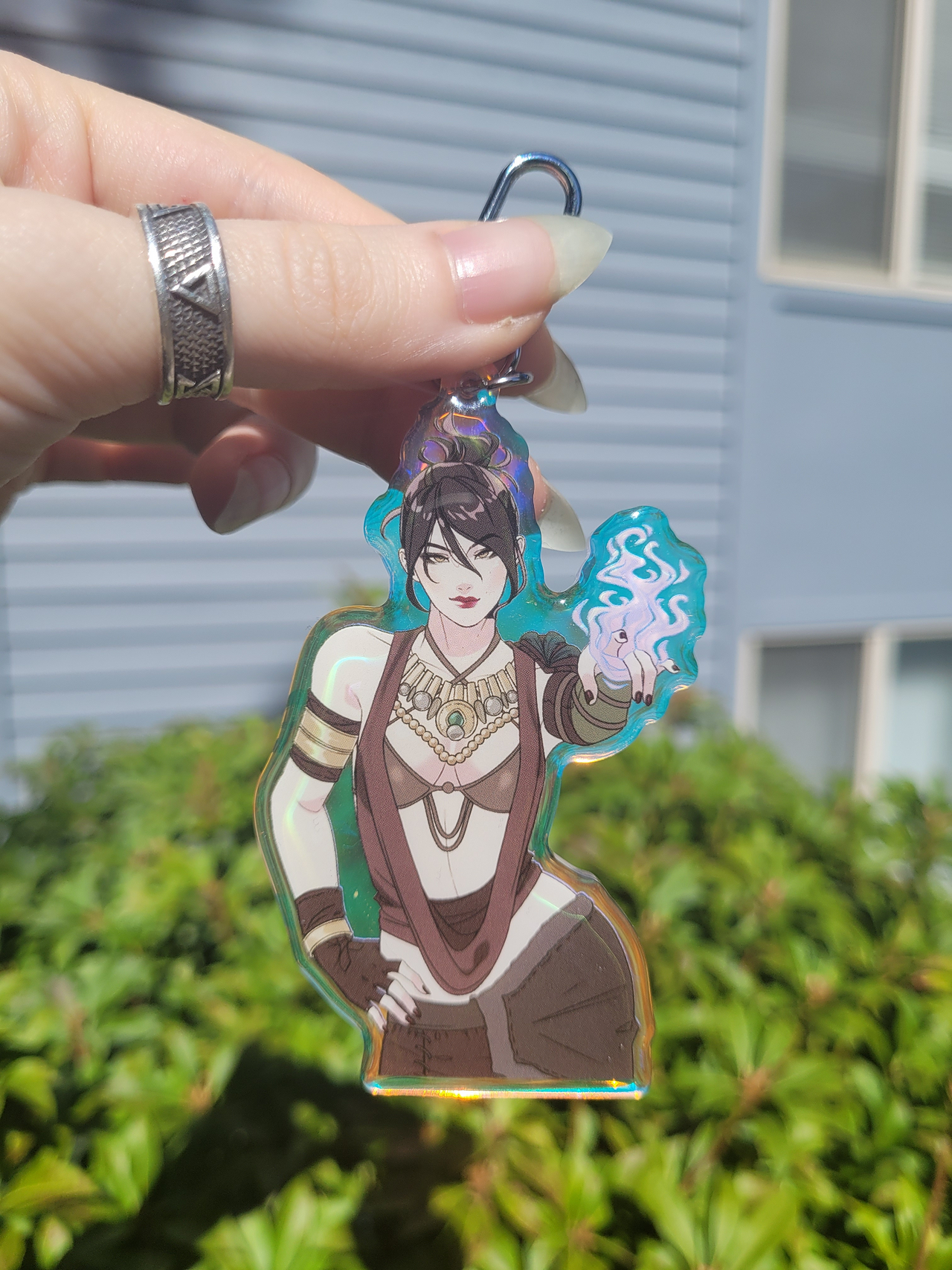 Morrigan Epoxy Charm