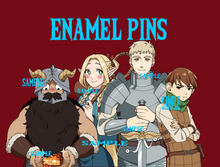 Load image into Gallery viewer, Dungeon Meshi Enamel Pins ( PREORDERS )
