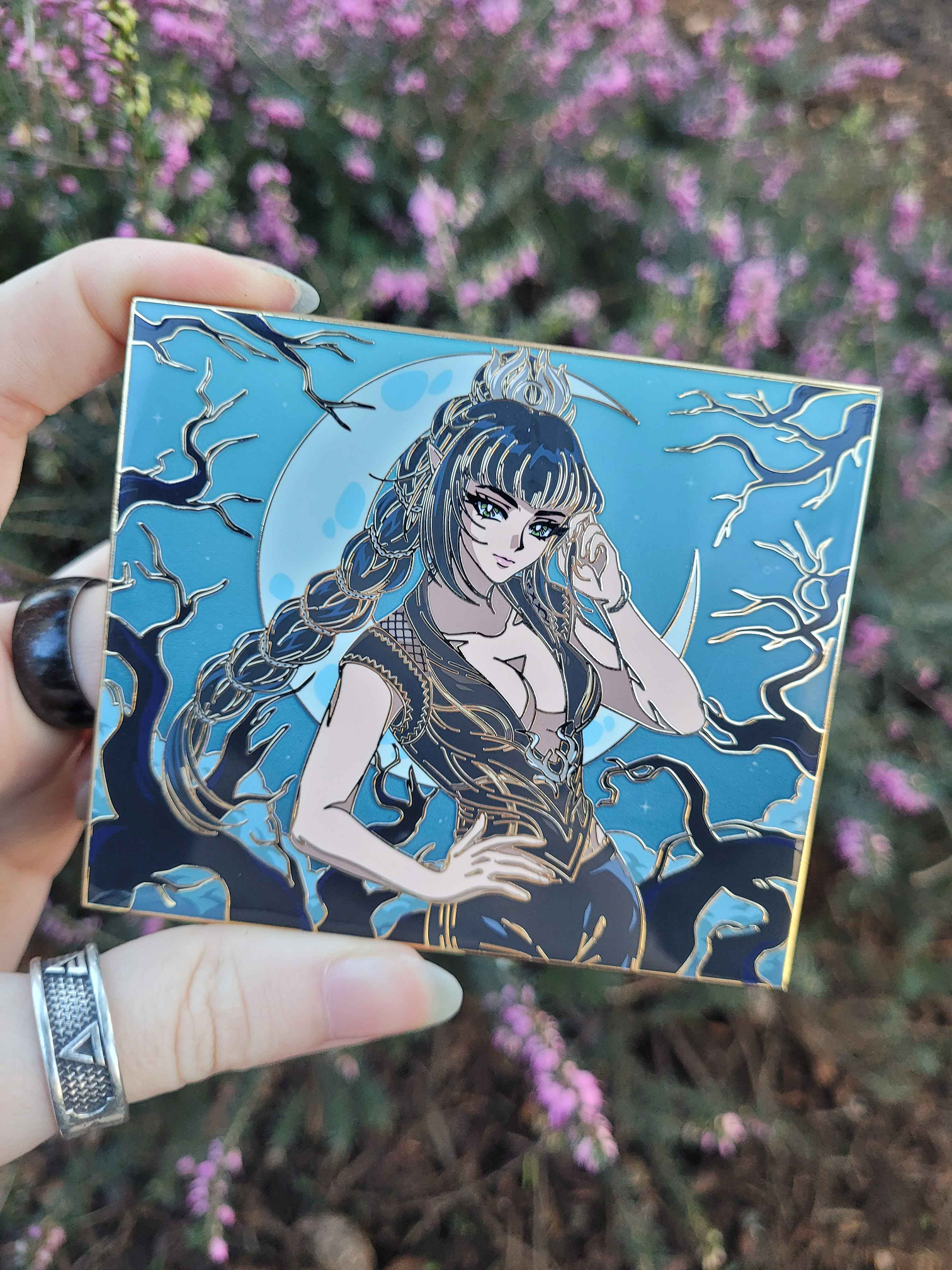 Shadow Heart Pin 90s Anime Shadowheart Enamel Pin