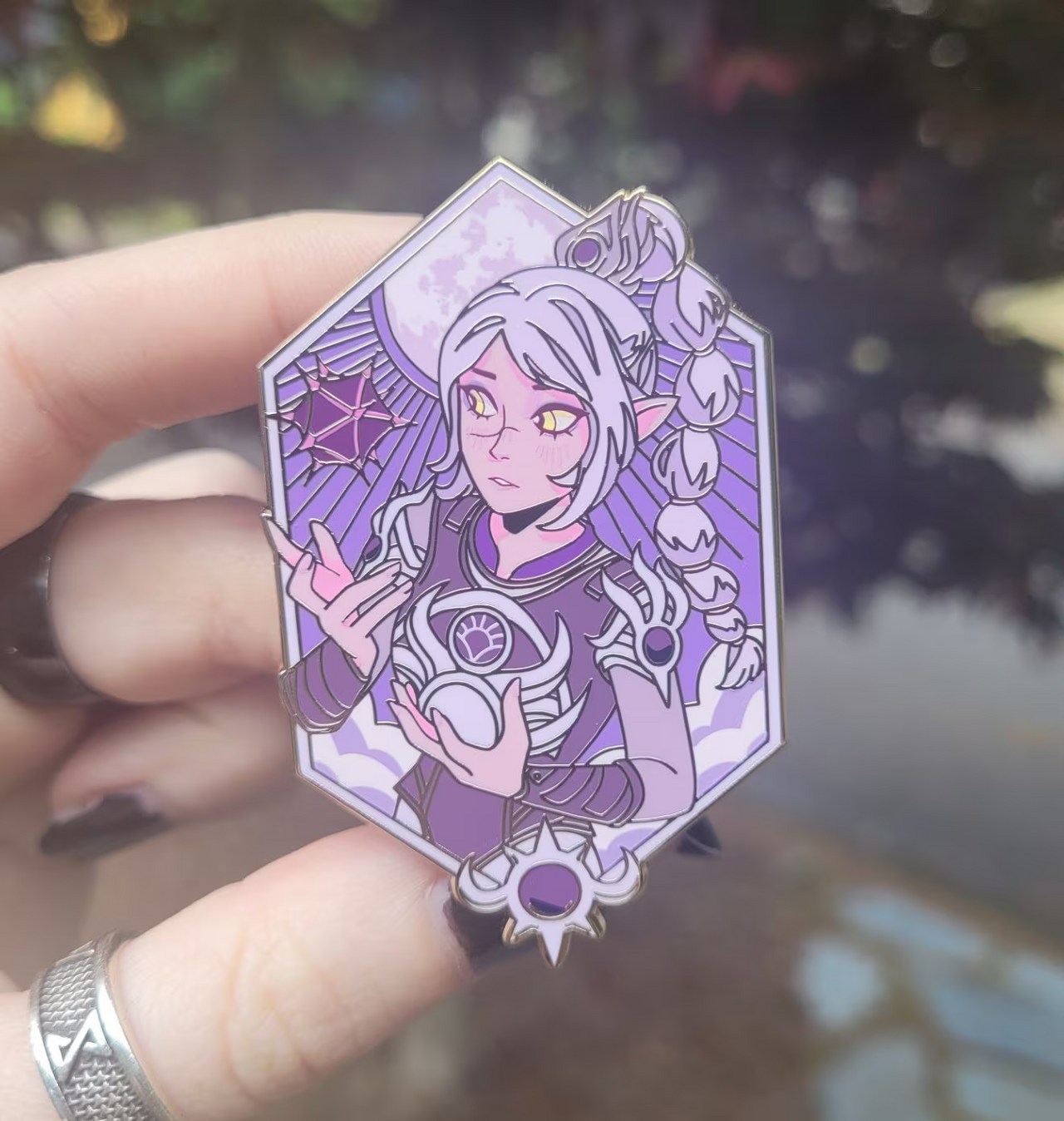 Shadowheart Selunite Hex Enamel Pin