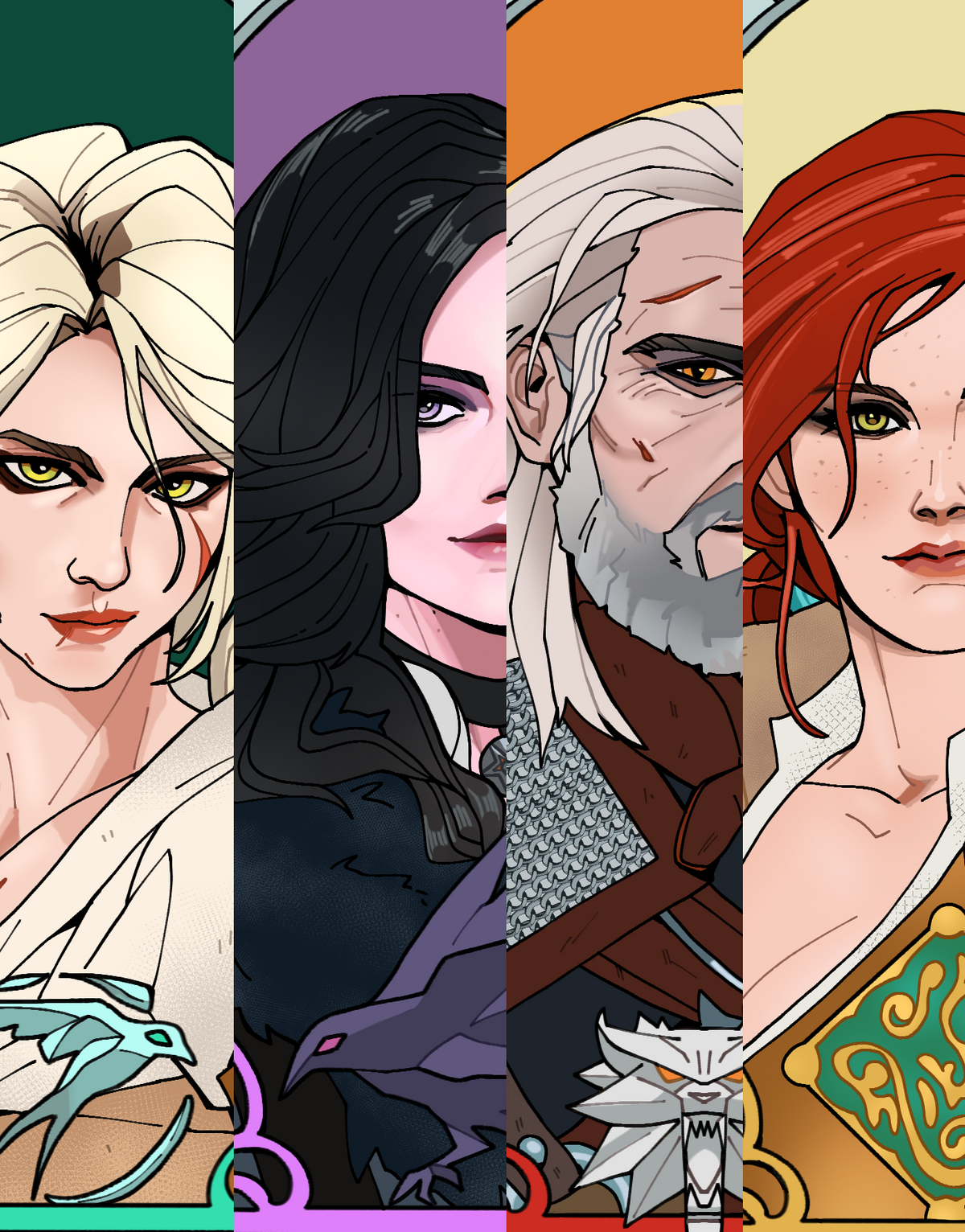 Witcher 3 Commitment Group Pins!