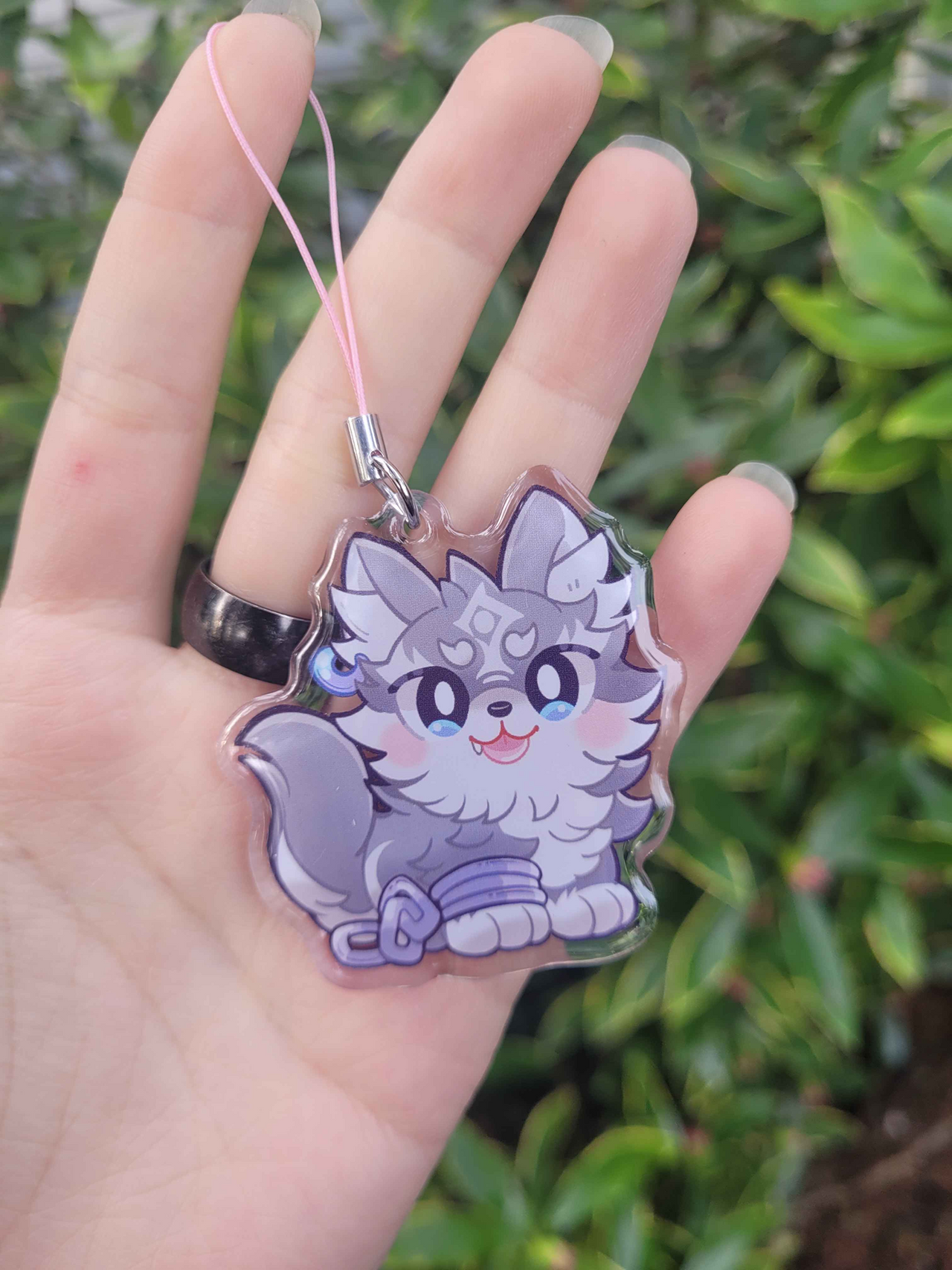 Wolf Link Epoxy Keychain