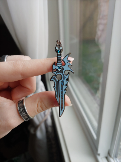 Shadowlands Anduin's Mourneblade Enamel Pin