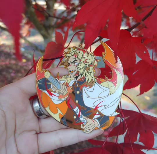 Rengoku Enamel Pin
