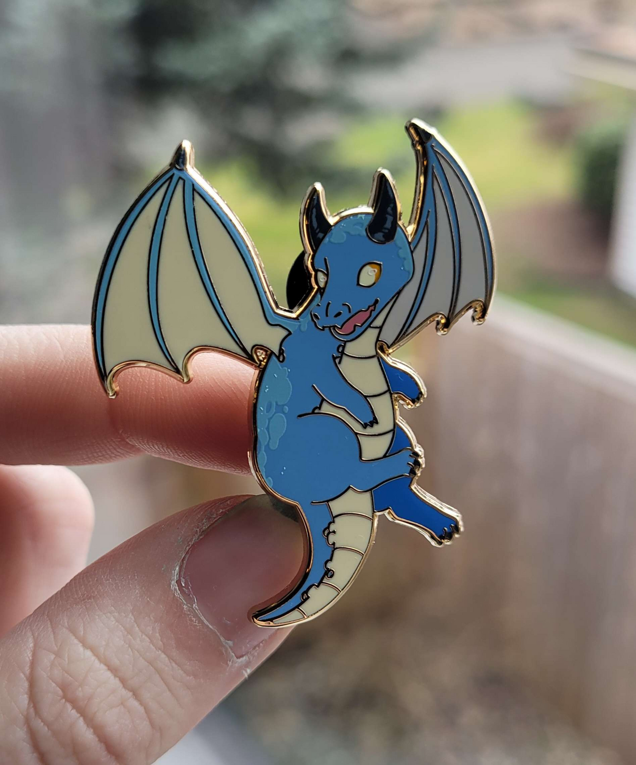 Azure Whelpling Enamel Pin
